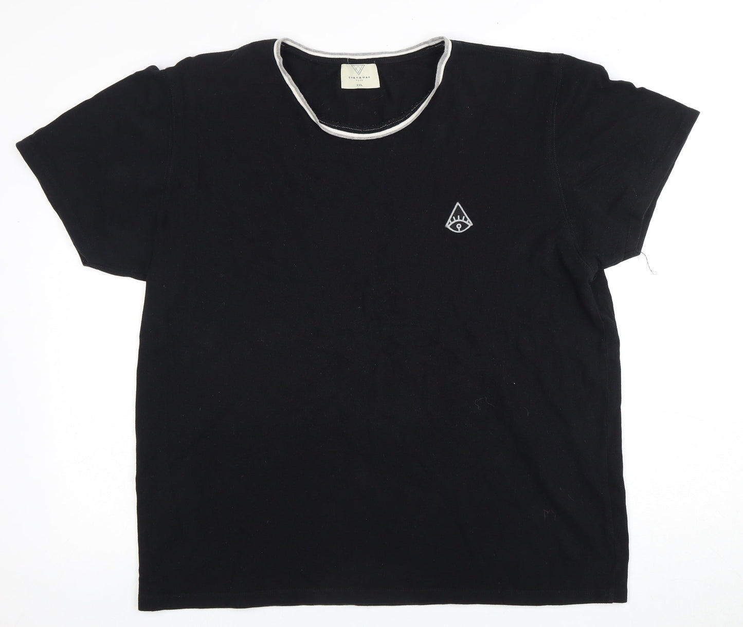 Shanaman Tees Men's Black 2XL T-Shirt Logo Accent