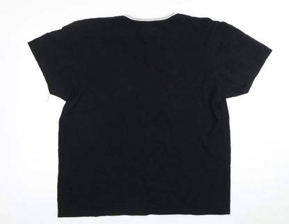 Shanaman Tees Men's Black 2XL T-Shirt Logo Accent