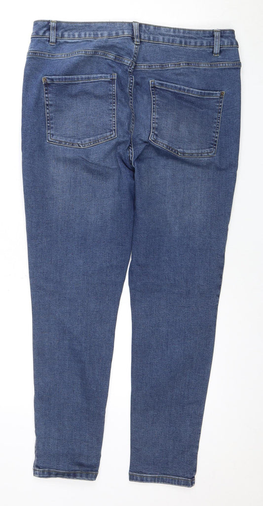 Dorothy Perkins Women's Blue Skinny Jeans Size 16