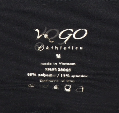 VOGO Women's Black Cropped Leggings - Medium