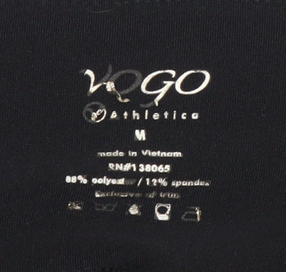 VOGO Women's Black Cropped Leggings - Medium