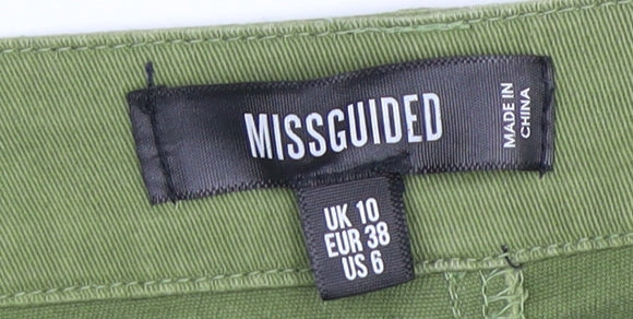 Missguided Women's Green Tapered Cargo Jeans Size 10