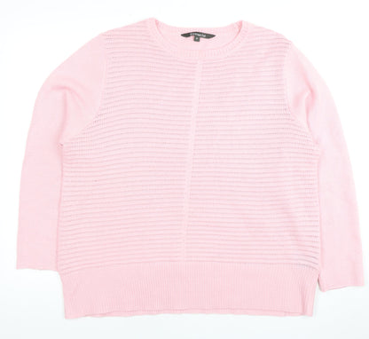 Womens UK Size 20 Bonmarché Pink Pullover Jumper
