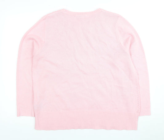 Womens UK Size 20 Bonmarché Pink Pullover Jumper