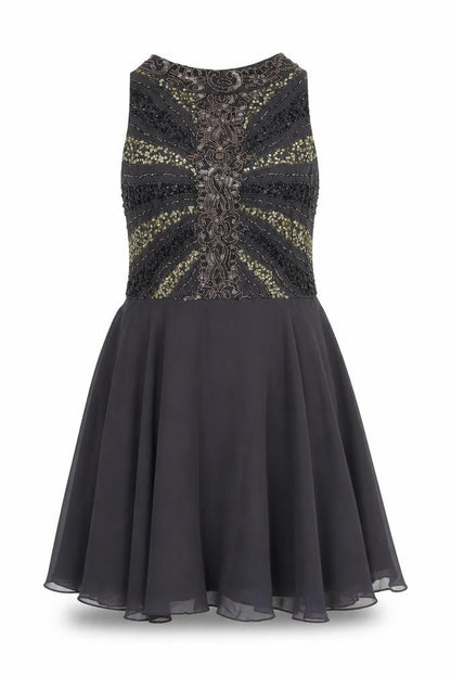 Angeleyes London Women's Black Beaded Dress 14