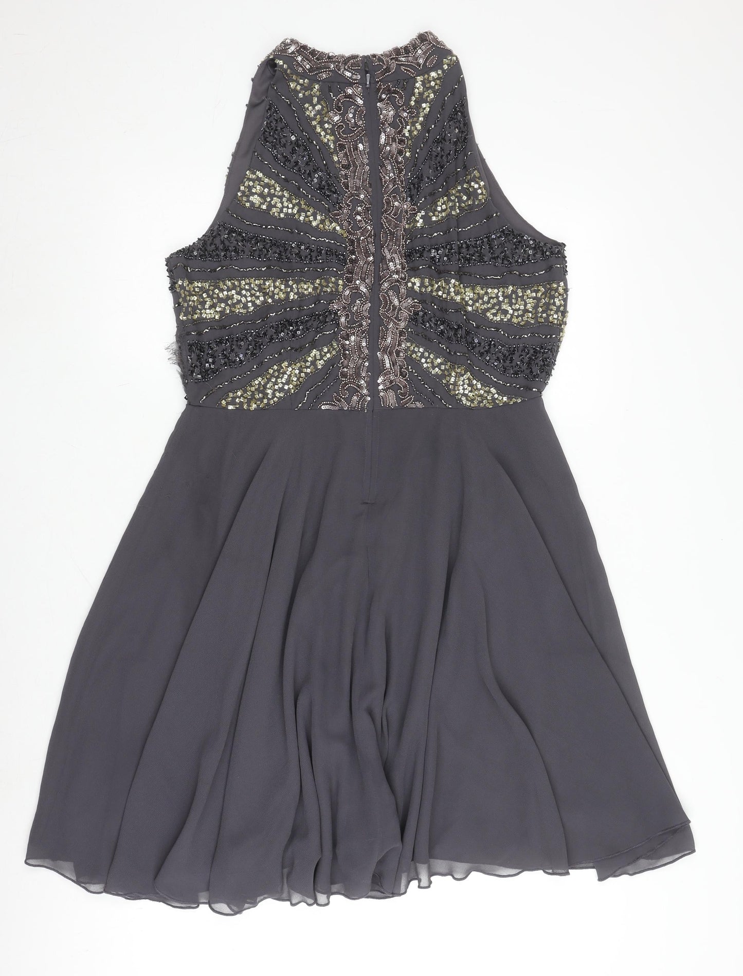 Angeleyes London Women's Black Beaded Dress 14