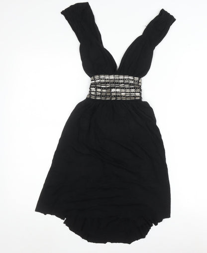 Warehouse Black Sleeveless Dress Women Size 10