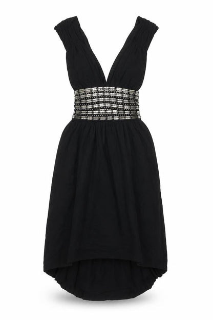 Warehouse Black Sleeveless Dress Women Size 10