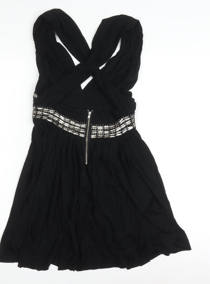 Warehouse Black Sleeveless Dress Women Size 10