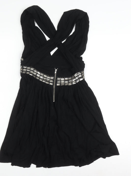 Warehouse Black Sleeveless Dress Women Size 10