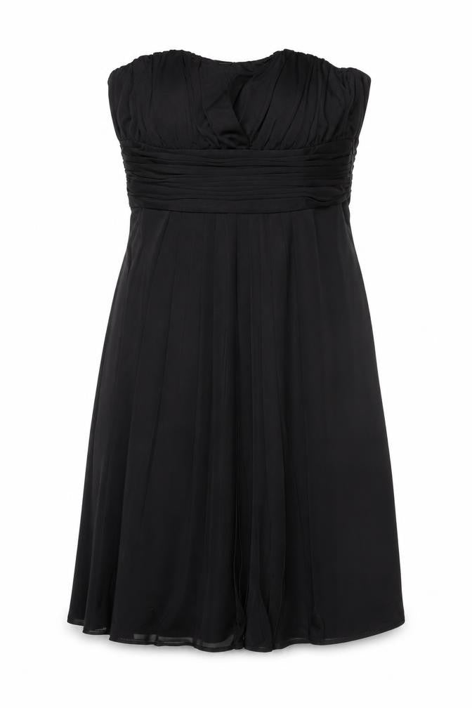 Oasis Women's Black A-Line Strapless Dress Size 10