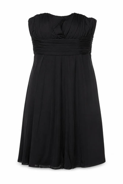 Oasis Women's Black A-Line Strapless Dress Size 10