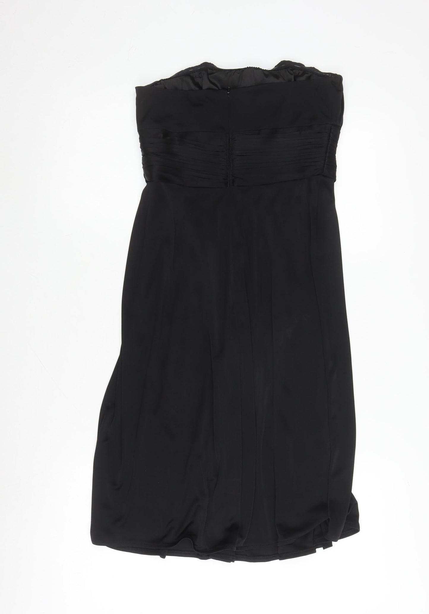 Oasis Women's Black A-Line Strapless Dress Size 10