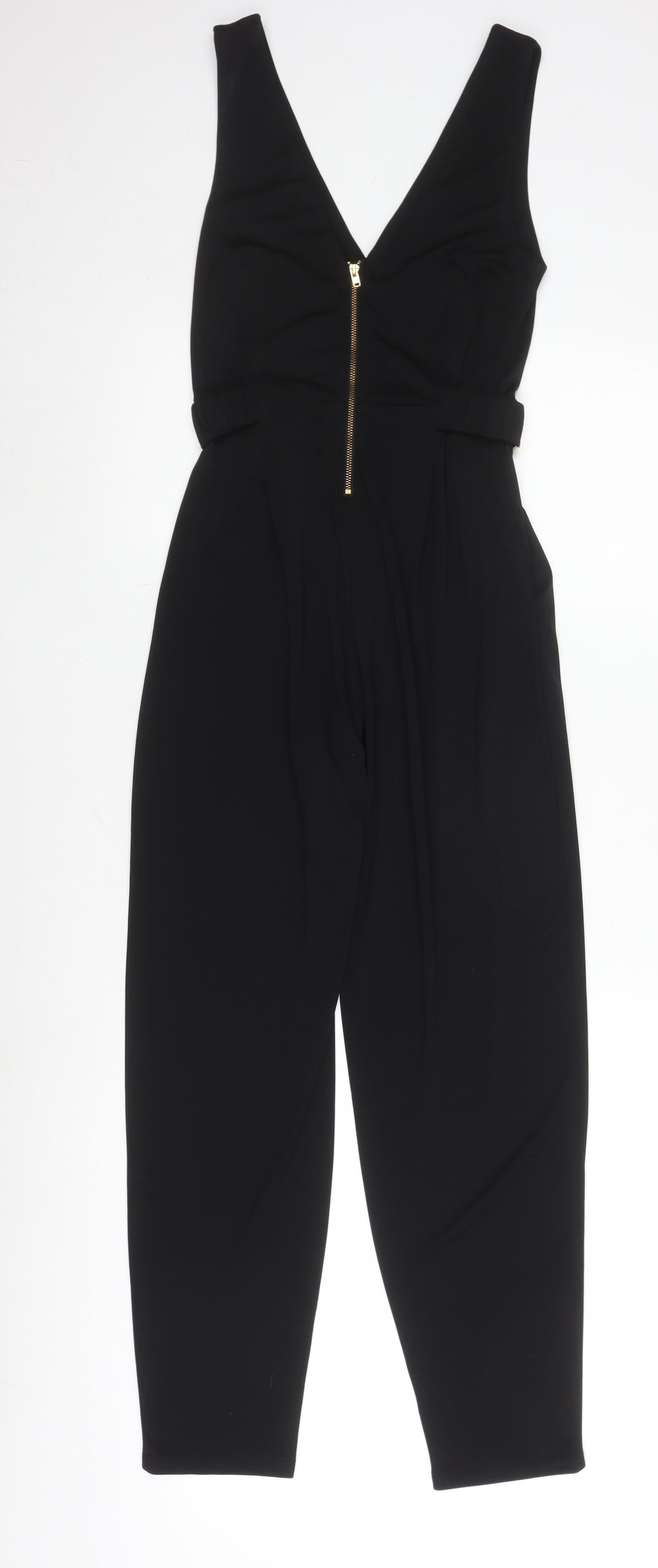 French Connection Women's Black Sleeveless Jumpsuit, Size 8