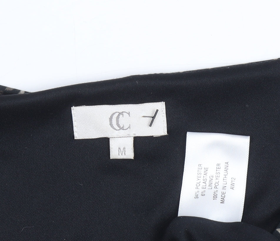 CC Women's Multicoloured Dress, Size M, 3/4 Sleeve