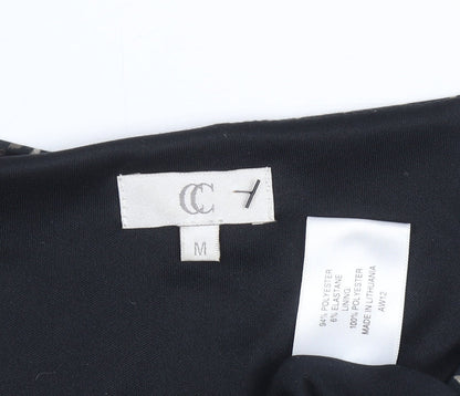 CC Women's Multicoloured Dress, Size M, 3/4 Sleeve