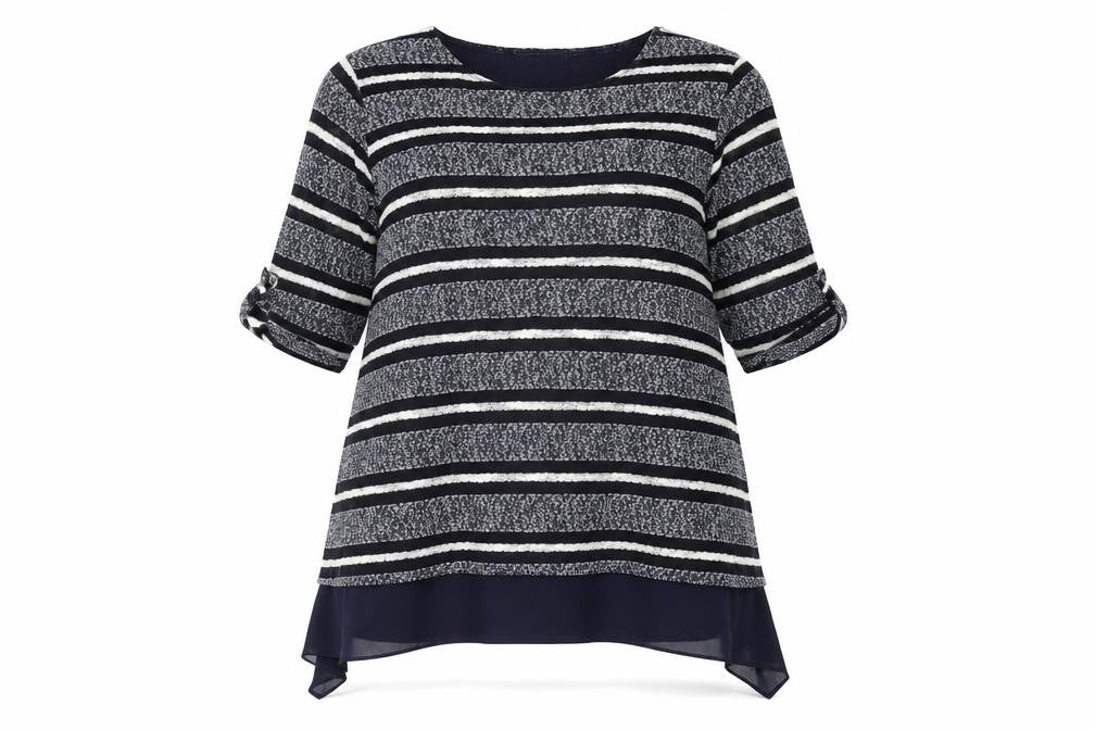 Womens UK Size 14 Lakeland Multicoloured Tunic T-Shirt