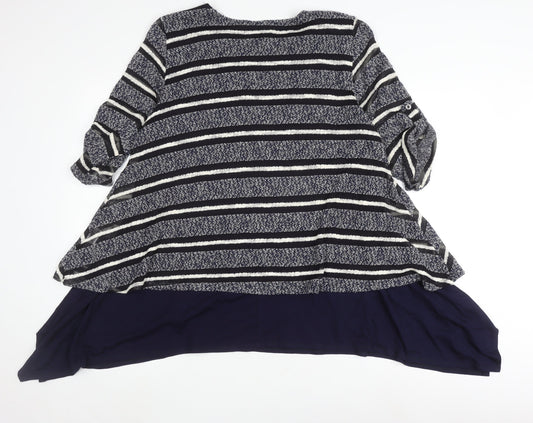 Womens UK Size 14 Lakeland Multicoloured Tunic T-Shirt