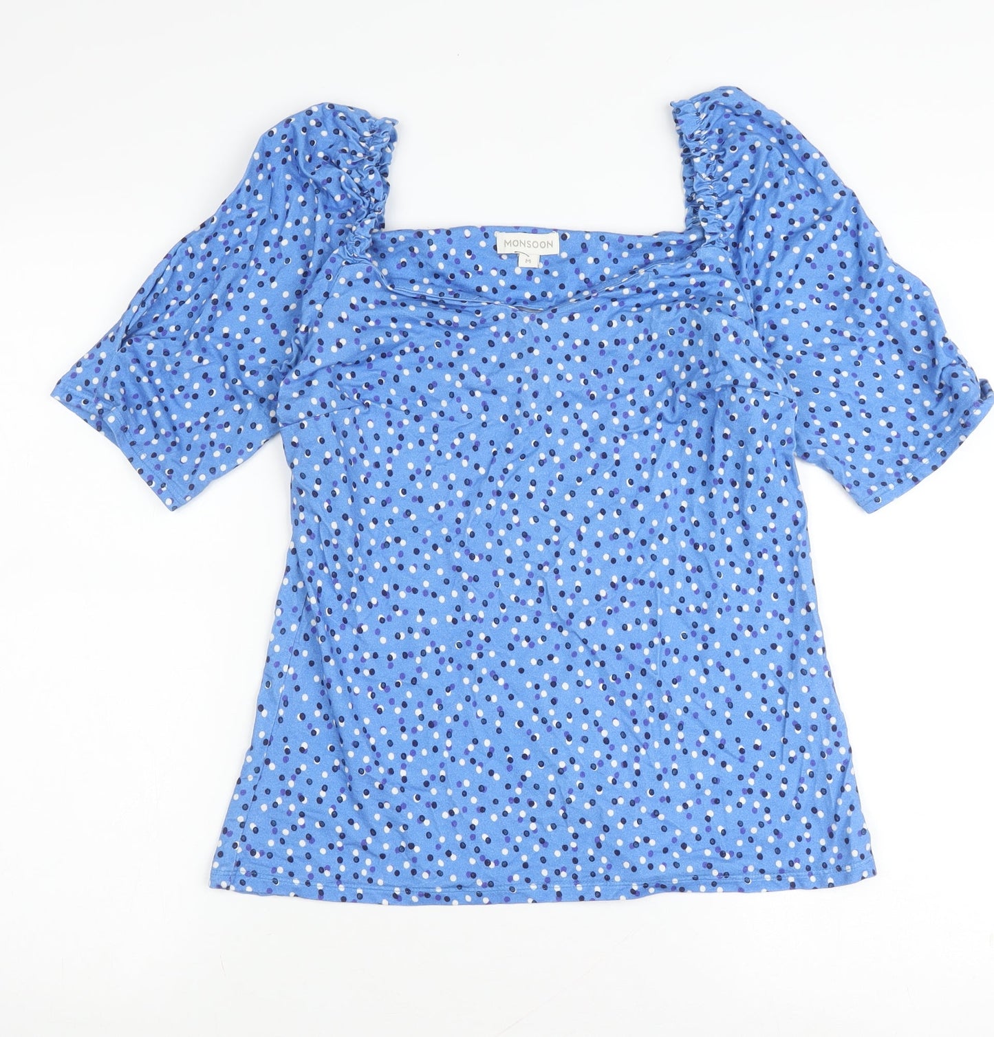 Womens UK Size M Monsoon Blue Basic Blouse
