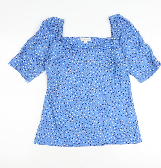 Womens UK Size M Monsoon Blue Basic Blouse