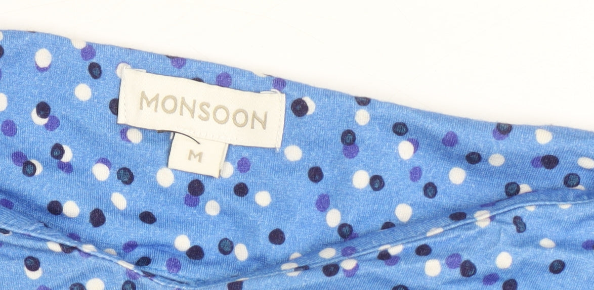 Womens UK Size M Monsoon Blue Basic Blouse