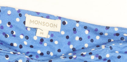 Womens UK Size M Monsoon Blue Basic Blouse