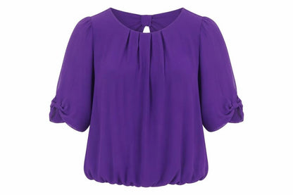 Womens UK Size L Wallis Purple Basic Blouse