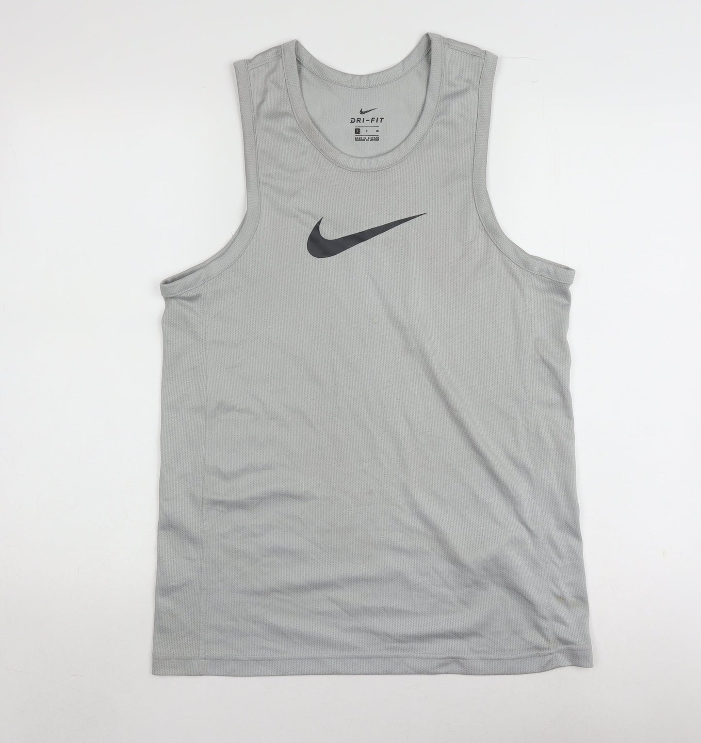 Mens UK Size S Nike Grey Running & Jogging Gym & Training Tank