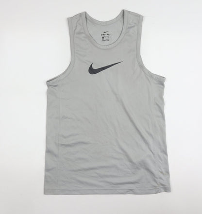 Mens UK Size S Nike Grey Running & Jogging Gym & Training Tank