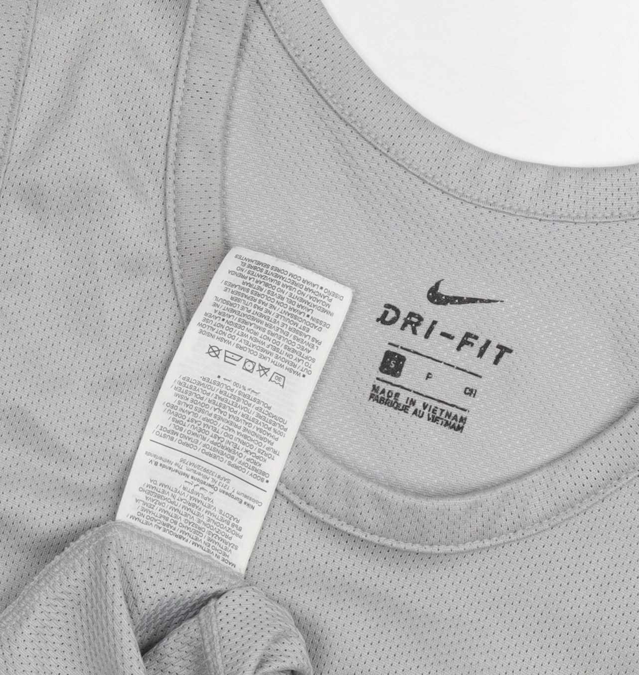 Mens UK Size S Nike Grey Running & Jogging Gym & Training Tank