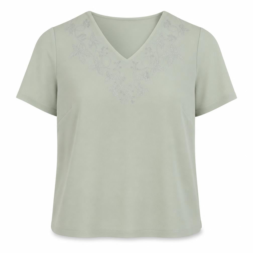 Womens UK Size 16 Eastex Green Basic Blouse