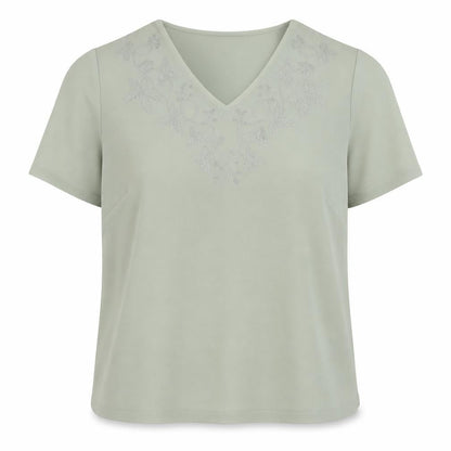 Womens UK Size 16 Eastex Green Basic Blouse
