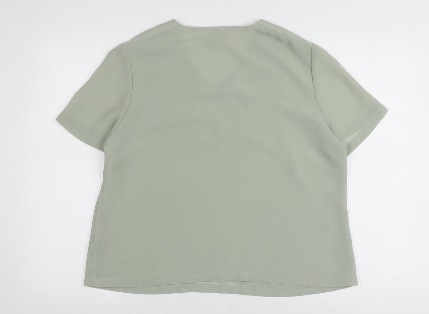 Womens UK Size 16 Eastex Green Basic Blouse
