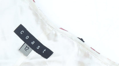 Coast Women's Multicoloured A-Line Midi Skirt Size 12