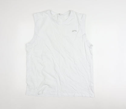 Slazenger Men's White XL Tank Top for Gym & Training