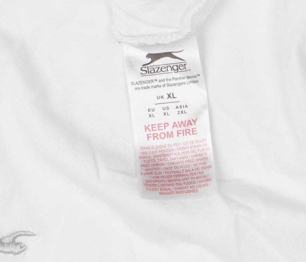 Slazenger Men's White XL Tank Top for Gym & Training