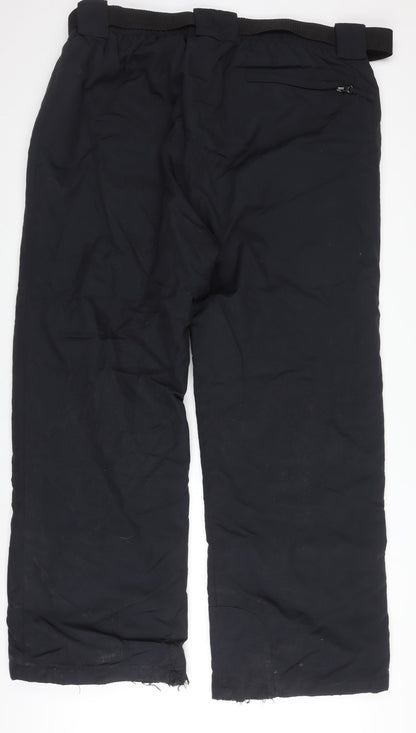Krakatau Men's Black 5XL Snow Pants - Winter Belted