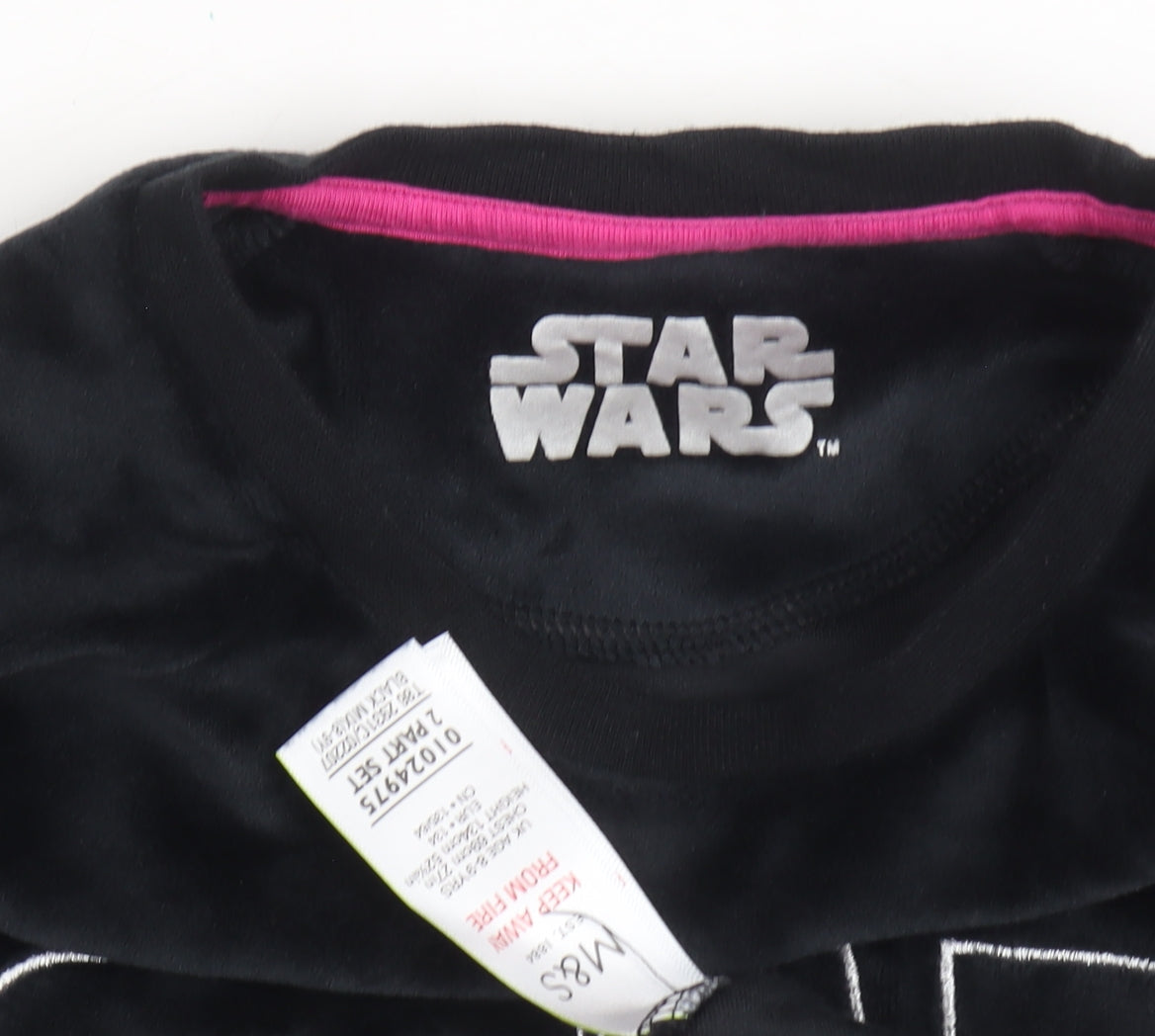 Marks and Spencer Girls Black Star Wars Velour Sweatshirt M