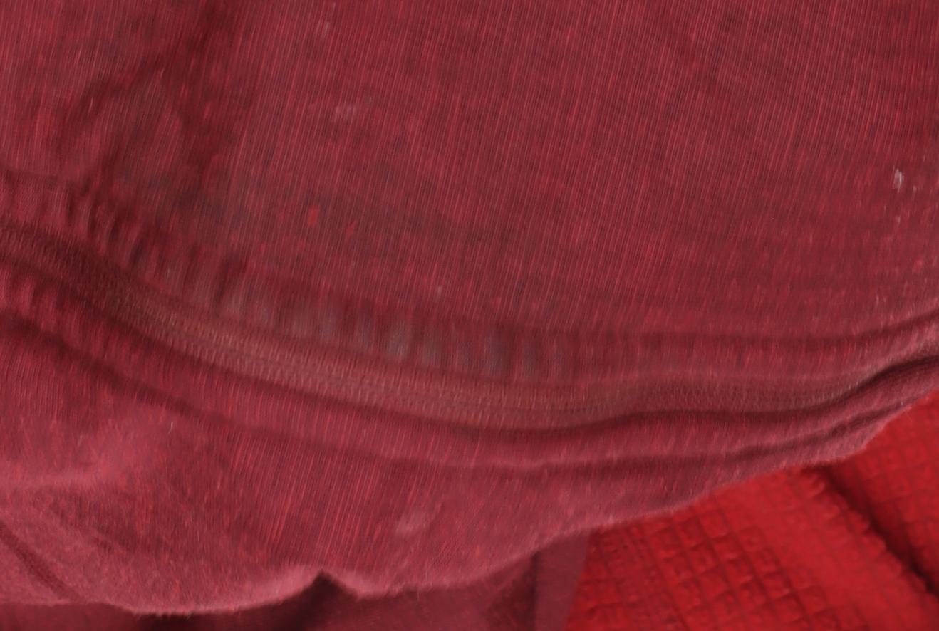 Men's Red Full Zip Hoodie - Size Not Specified