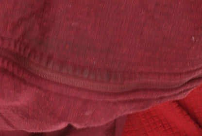 Men's Red Full Zip Hoodie - Size Not Specified