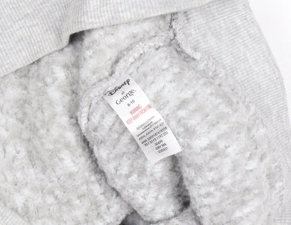 George Disney Girls Grey Fleece Robe 8-10 Years
