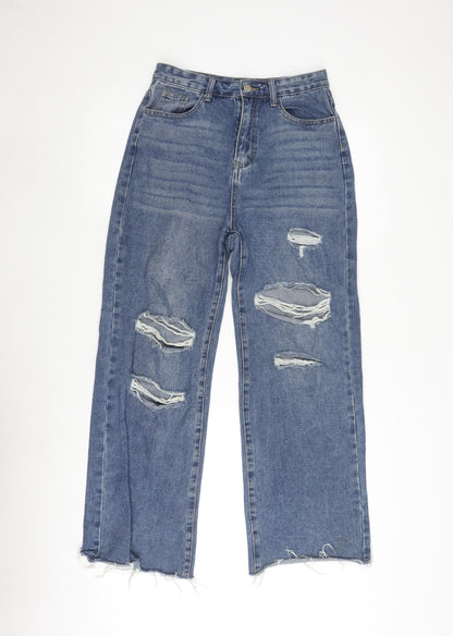 Cider Women's Blue Straight Denim Jeans - Size S