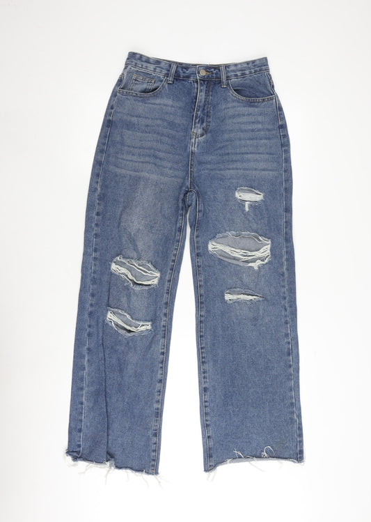 Cider Women's Blue Straight Denim Jeans - Size S