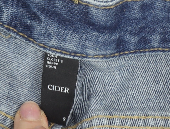 Cider Women's Blue Straight Denim Jeans - Size S