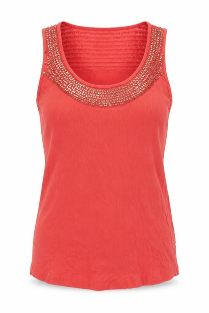 Womens UK Size 16 Jasper Conran Red Basic Tank
