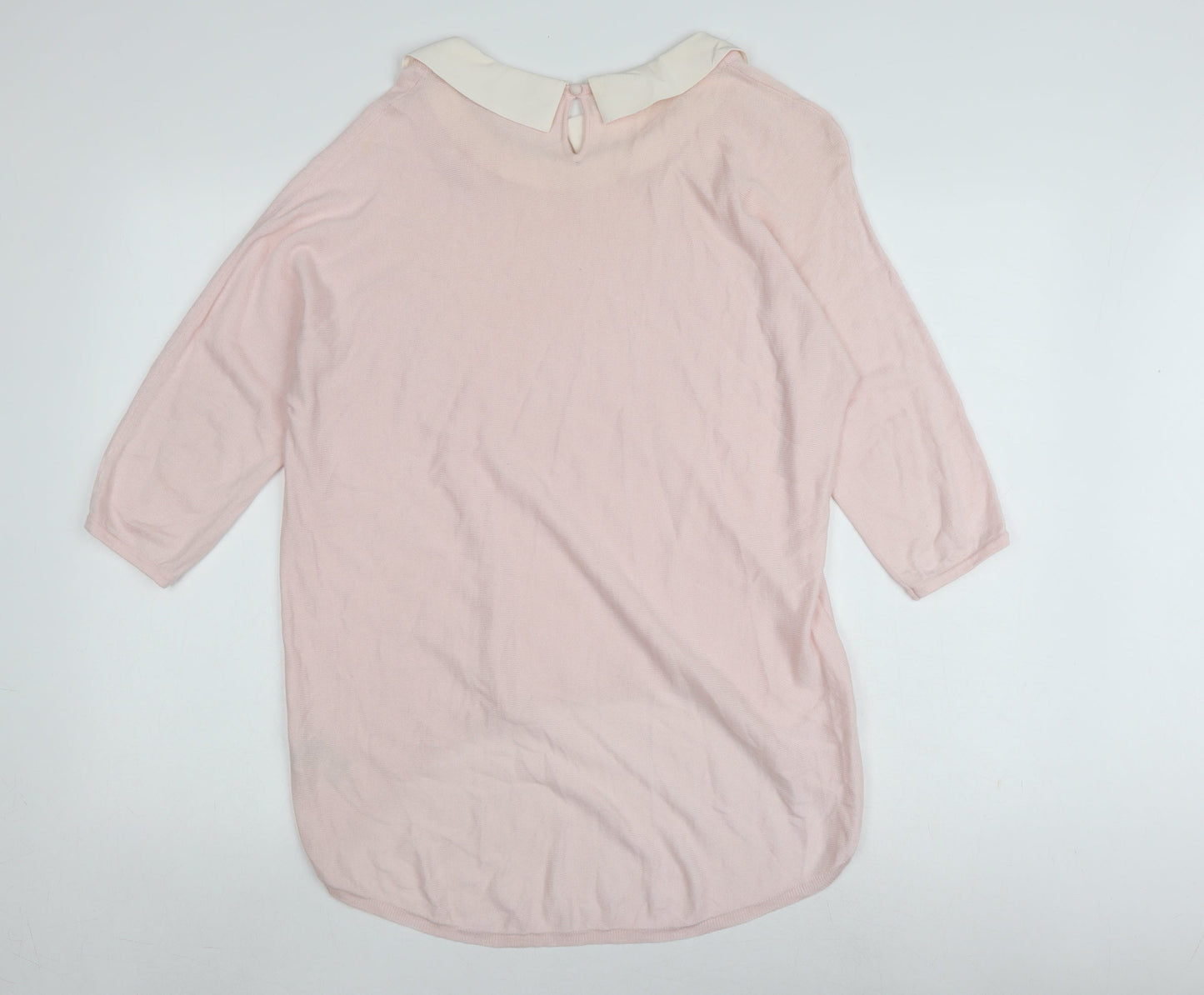 Frock and Frill Women's Pink Collared Pullover Jumper, Size 14