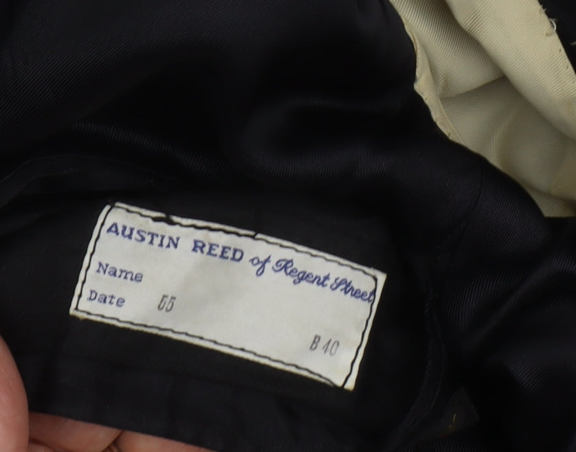 Austin Reed Men's Blue Wool Blazer, Size 40, Classic Fit