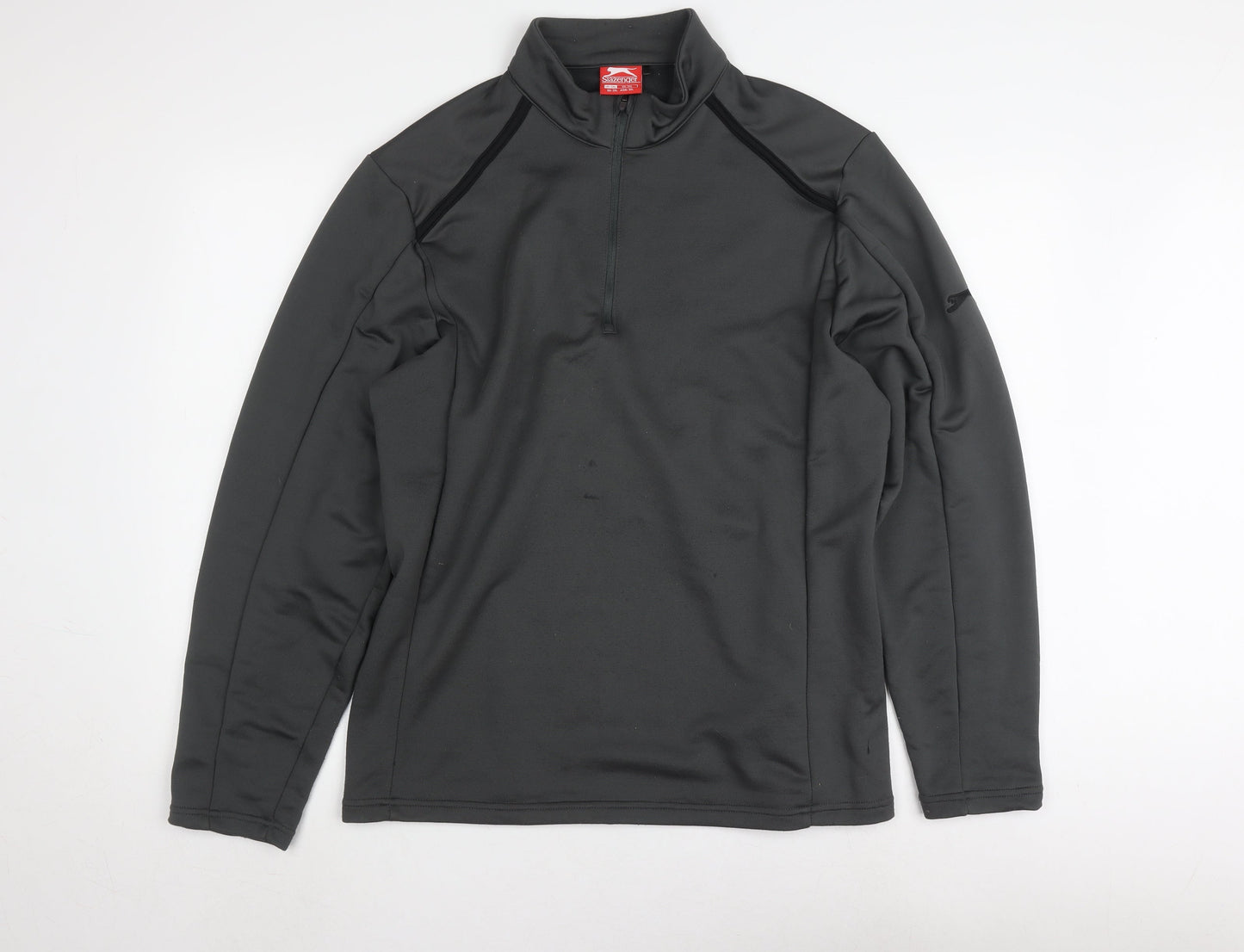 Slazenger Men's Black 2XL Pullover Long Sleeve Top