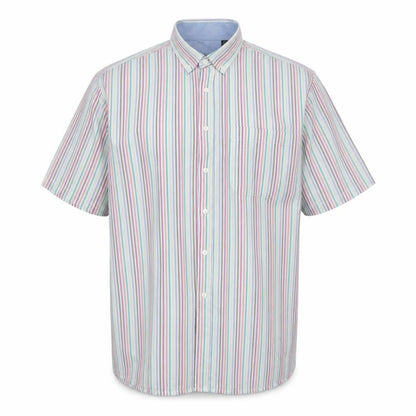 Hutson Harbour Men's Multicoloured Striped Shirt 2XL