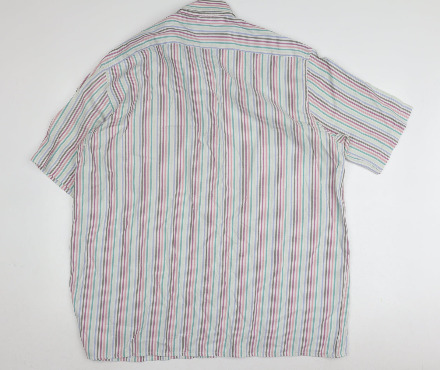 Hutson Harbour Men's Multicoloured Striped Shirt 2XL